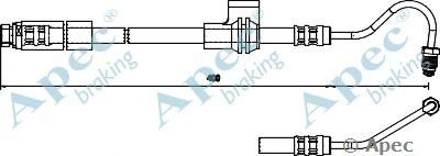 APEC BRAKING hos3736 -  Тормозной шланг